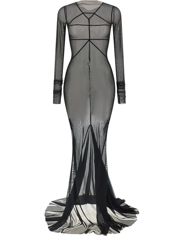 Nylon Long Dress