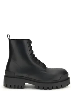 Calf Leather Lace-up Boots