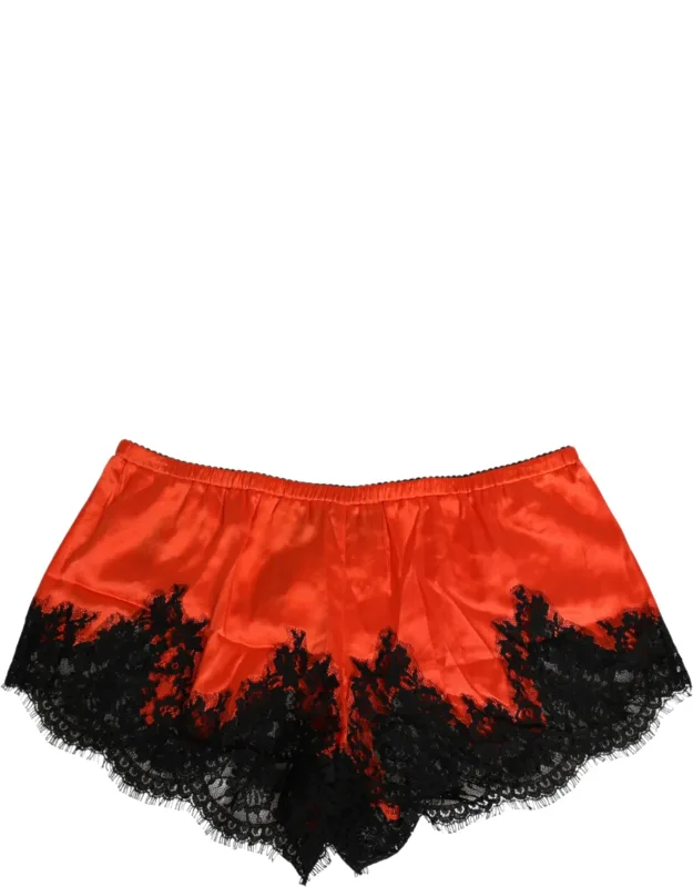 Silk Satin Lace Shorts