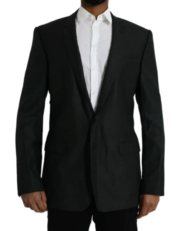 Wool Notch Singlebreasted Coat Blazer