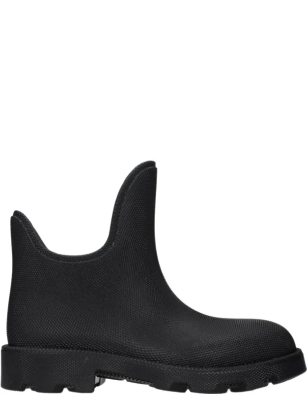 Burberry Black Cotton Ankle Boots - Mpn 8077371, Code F86749