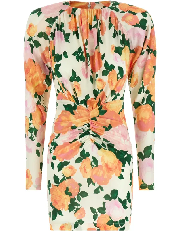 Multicolor Viscose Short Dress