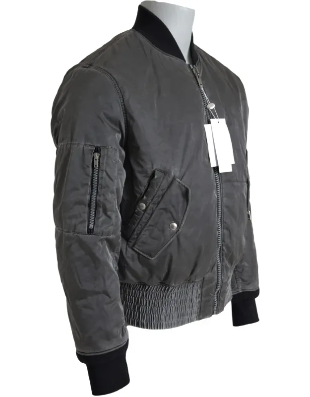 Bomber Jacket With Zipper Pockets