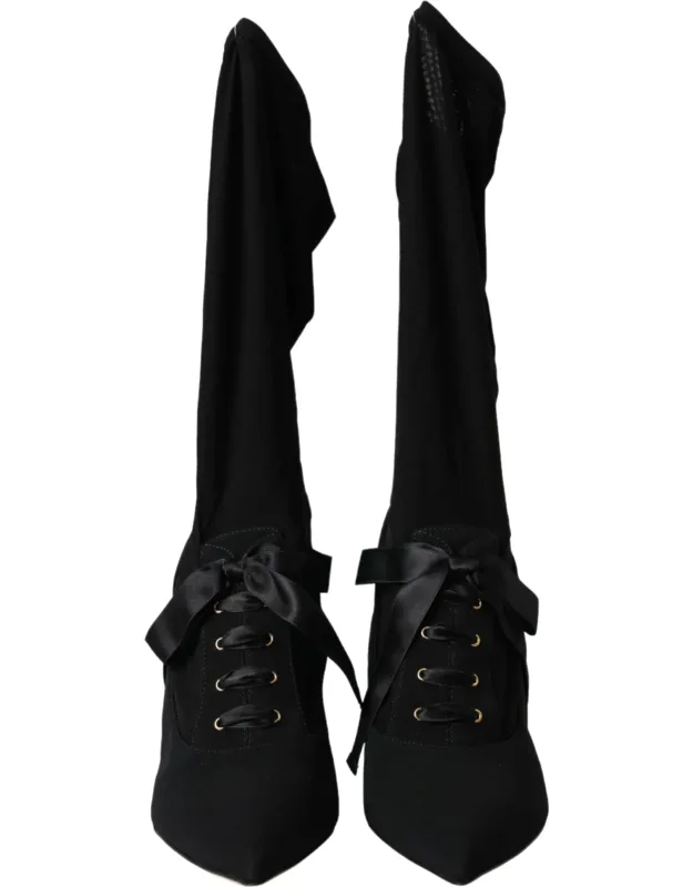 Stiletto Heels Mid Calf Boots