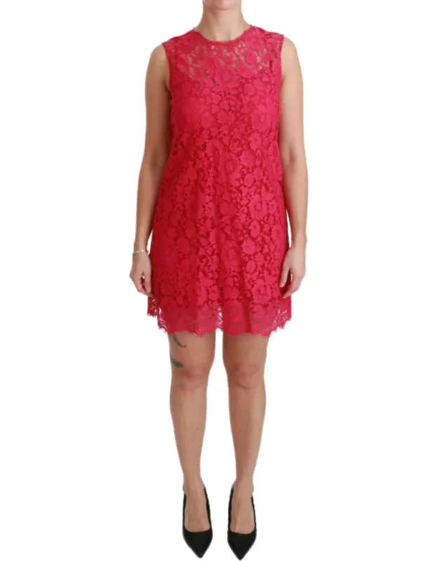 Floral Lace Shift Gown