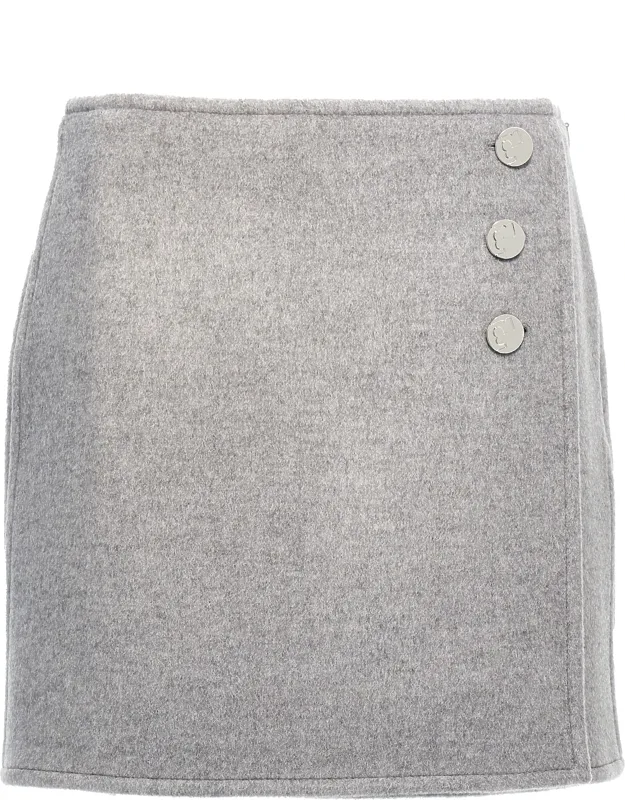Wool Long Skirt