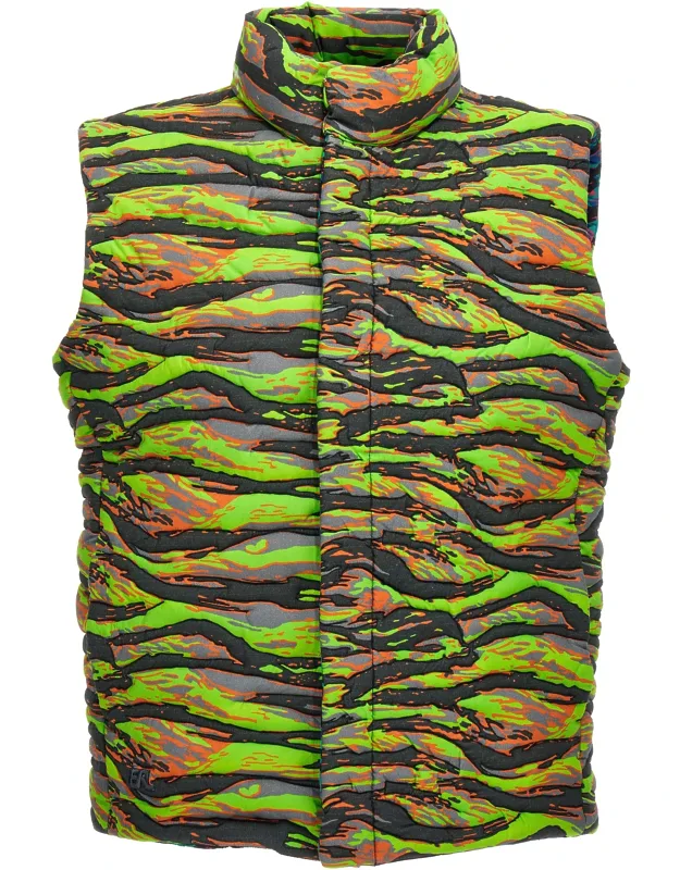 Multicolor Cotton Sleeveless Jacket