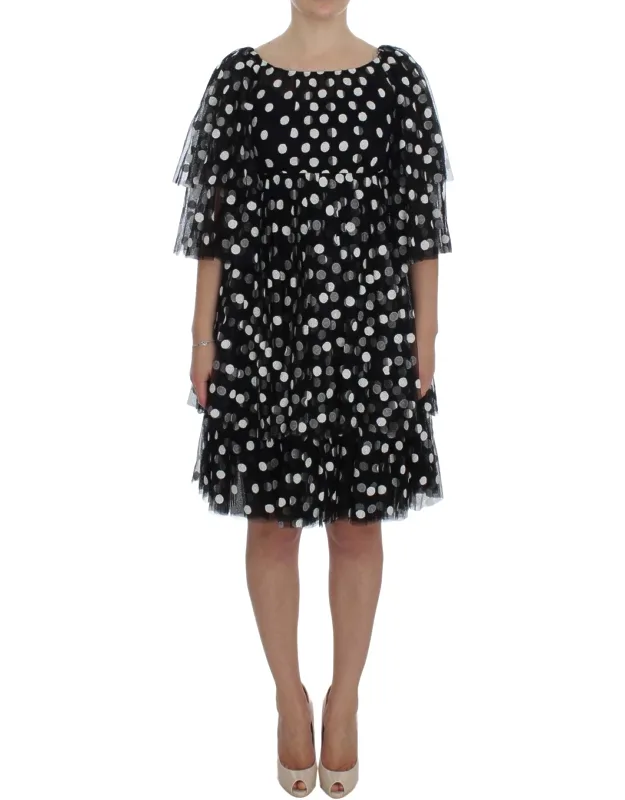 Polka Dotted Ruffled Dress