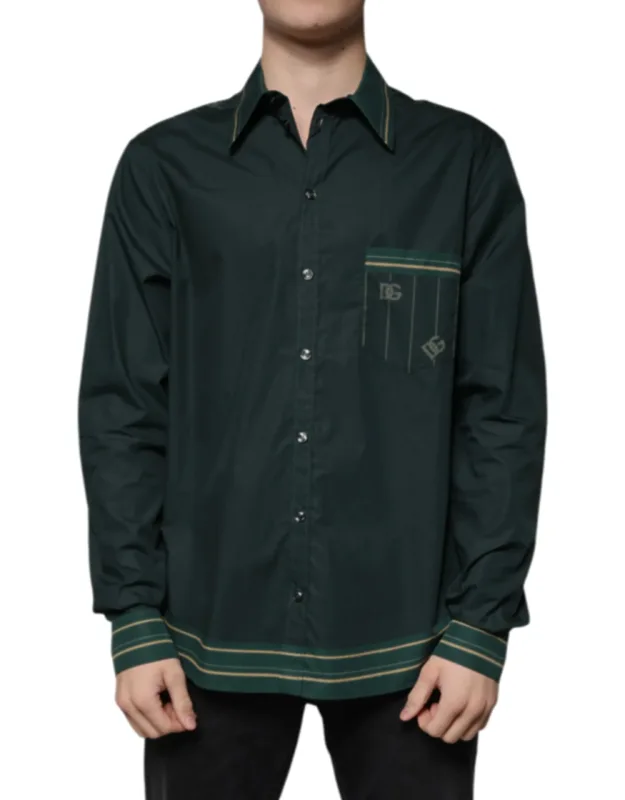 Logo Long Sleeve Martini Casual Shirt