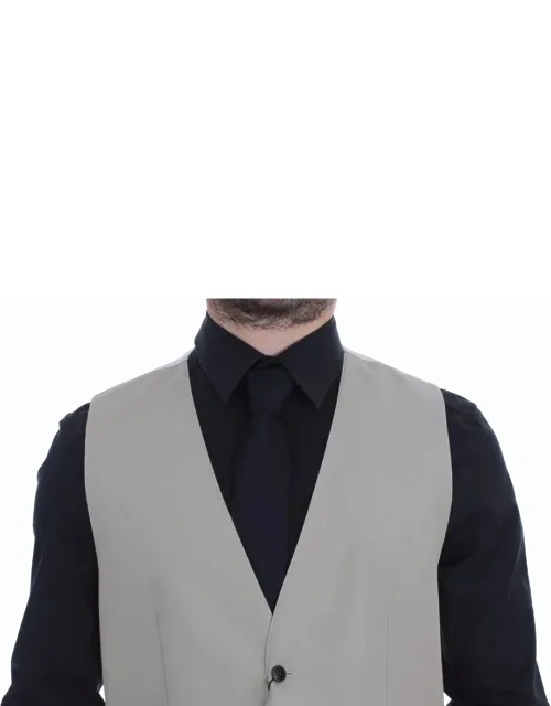 Cotton Silk Blend Dress Vest Blazer