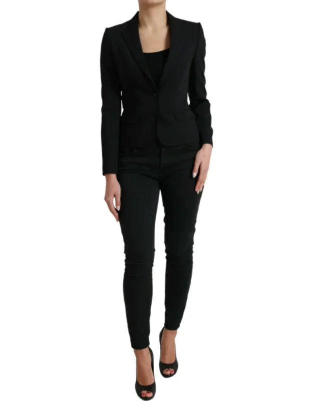 Wool Single Breasted Blazer Coat Jacket