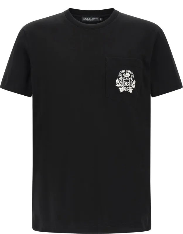 Dolce & Gabbana Black Cotton T-shirt - Boldness & Chic