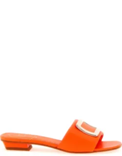 Lamb Leather Mid Heel Pumps