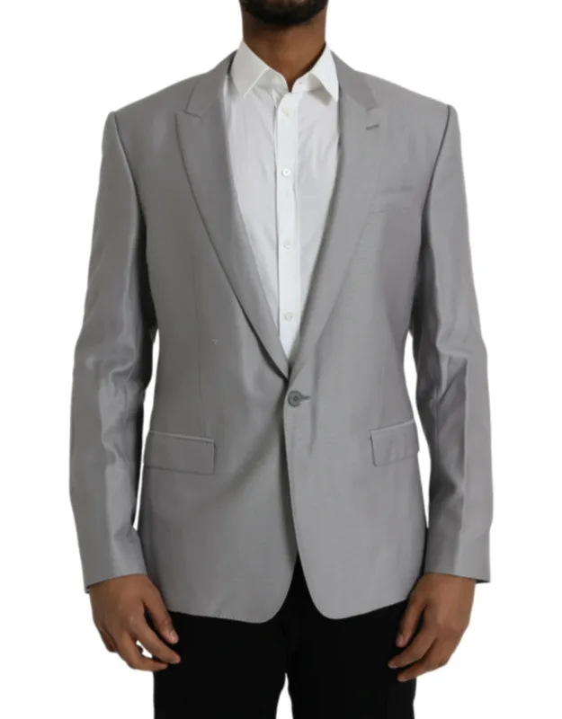 Wool Peak Single Breasted Coat Blazer