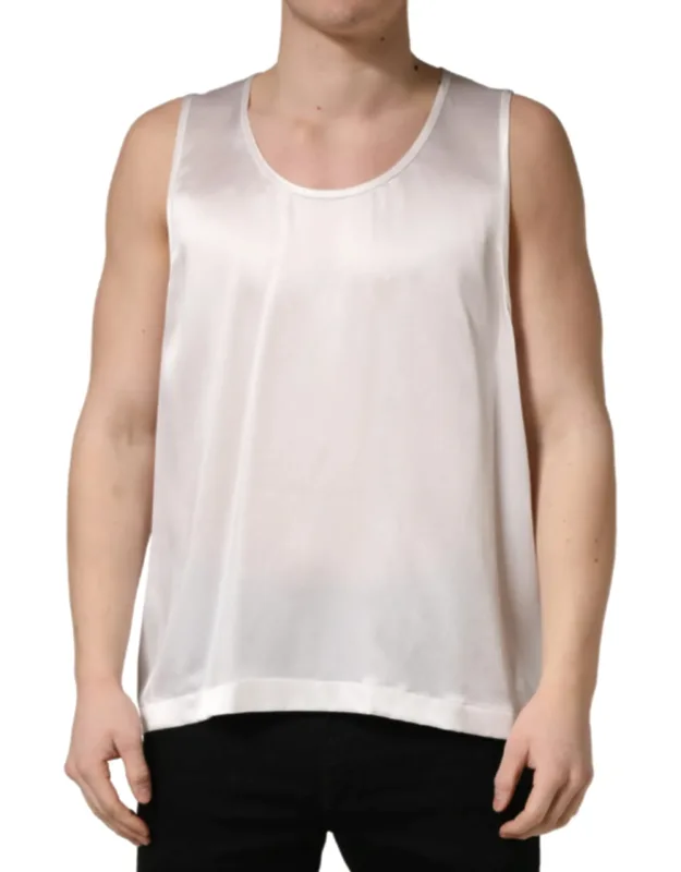 Satin Polyester Sleeveless Tank Top