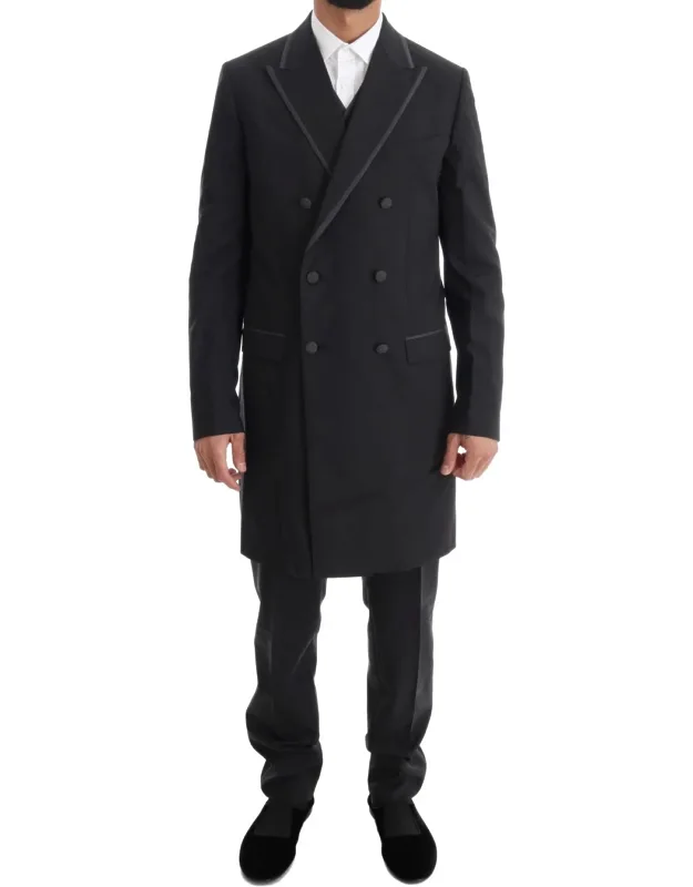 Wool Stretch 3 Piece Two Button Suit