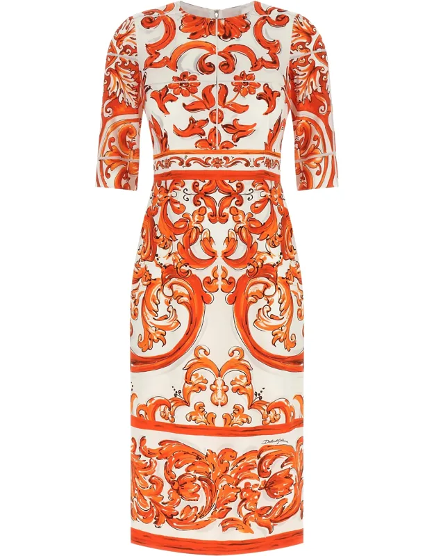 Silk Midi Dress