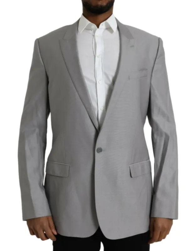 Wool Peak Single Breasted Coat Blazer