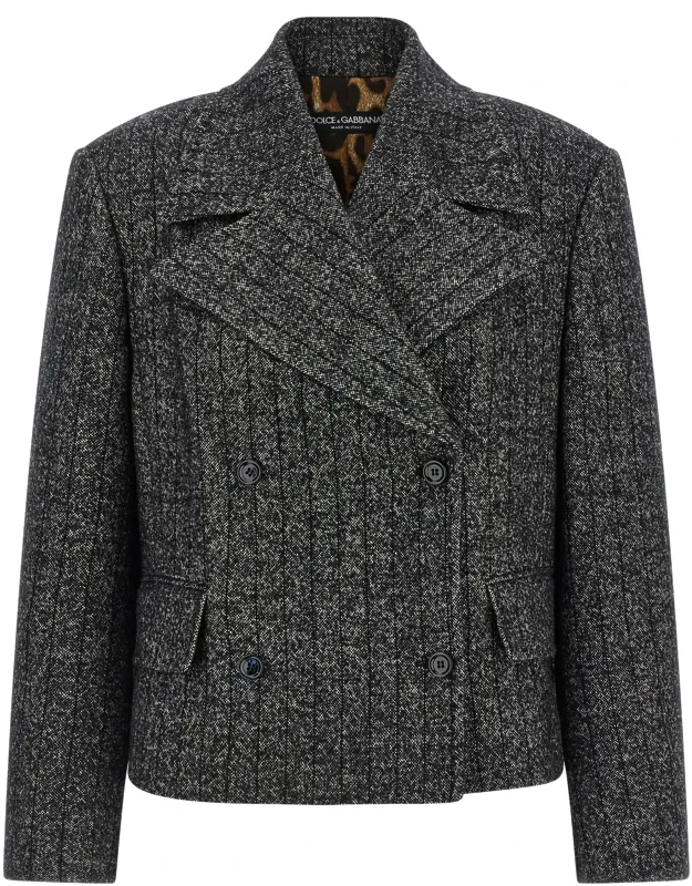 Bicolor Elastane Blazer