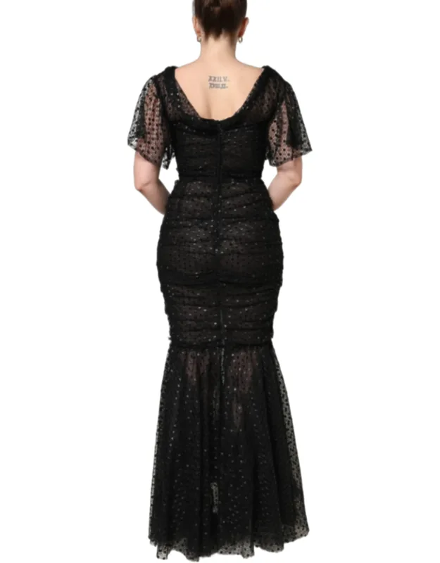 Sequinned Mermaid Evening Gown Dress