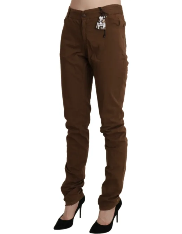 High Waist Skinny Trousers