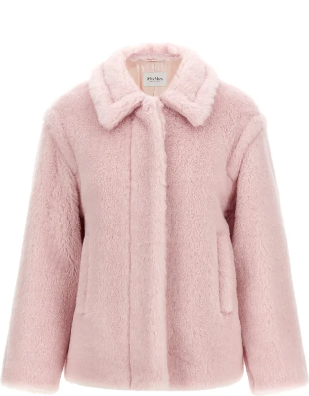 Multicolor Alpaca Leather Coat