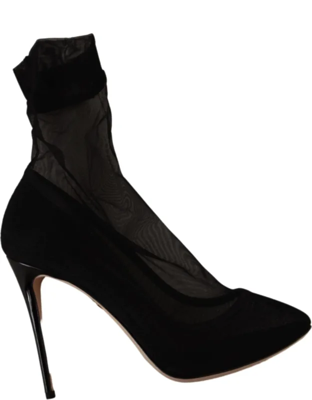 Stretch Tulle Boots