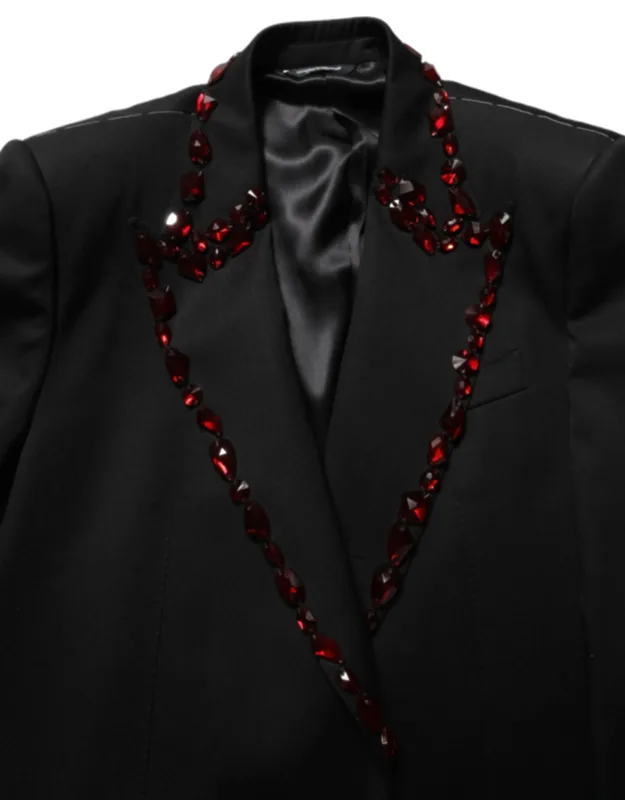 Crystal Embellished Coat Blazer Jacket