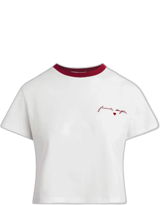 The Cropped Signature Chest Logo Tee