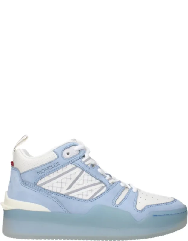 White Leather High Top Sneakers
