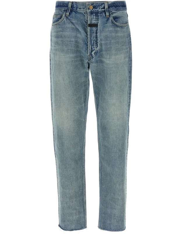 Cotton Straight-leg Jeans