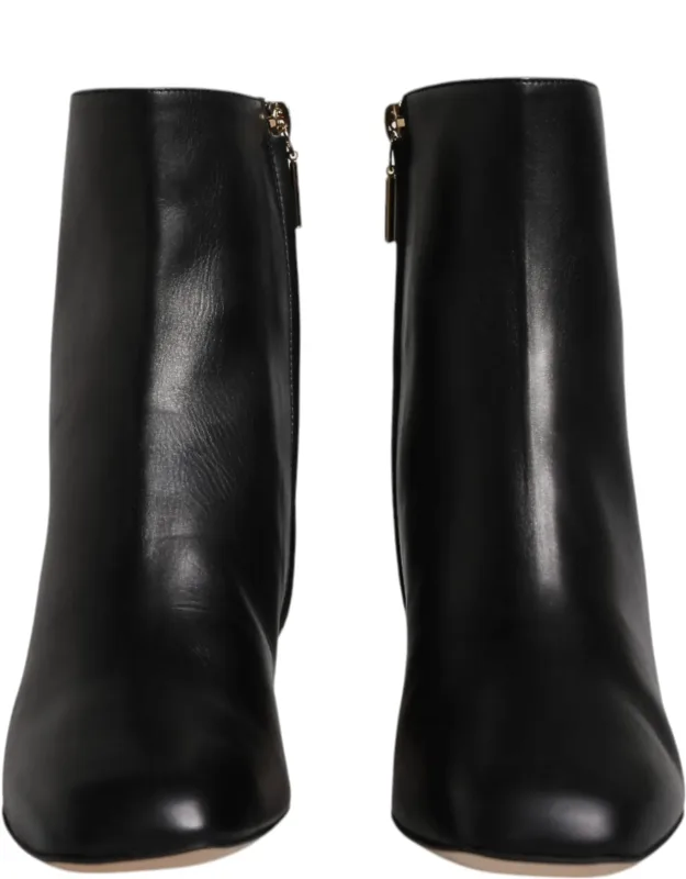 Jackie Leather Mid Calf Boots
