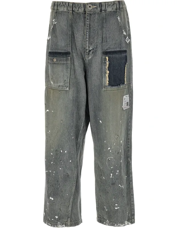 Cotton Tapered Jeans