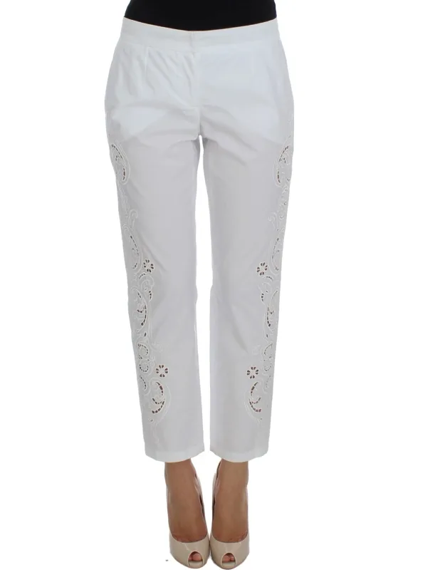 Floral Cutout Dress Pants