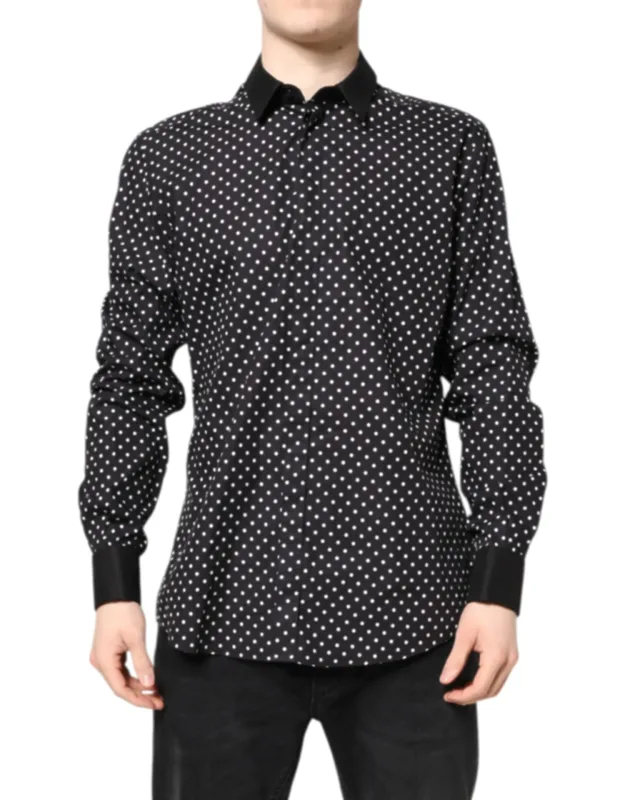 Polka Dot Cotton Formal Dress Shirt