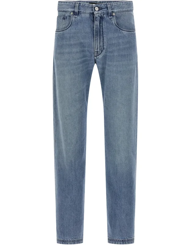 Cotton Straight-leg Jeans