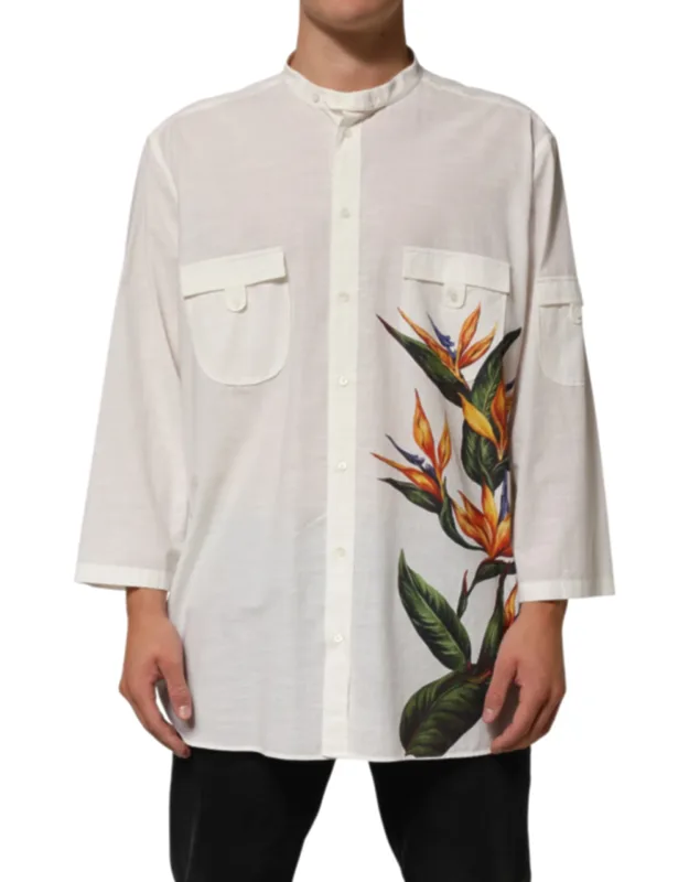 Floral Print Button Down Shirt