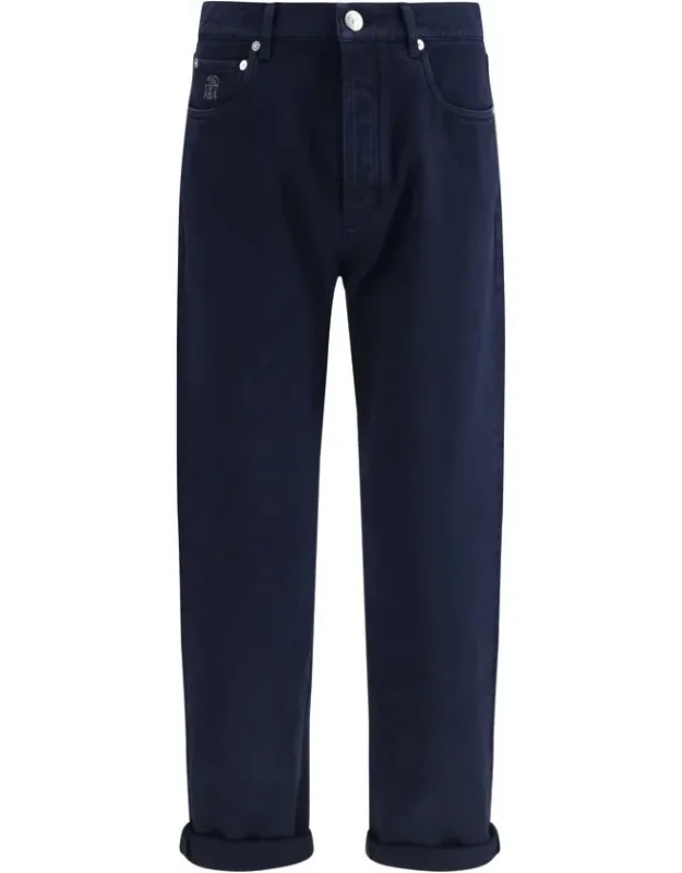 Cotton Straight-leg Jeans