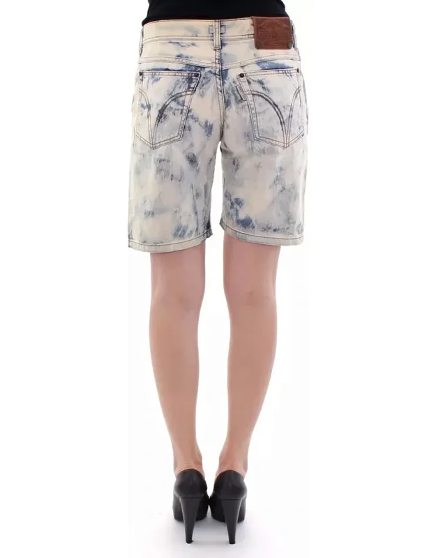 Cotton Washed Denim Shorts
