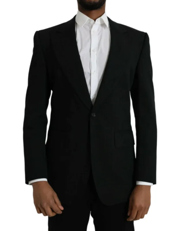 Wool Peak Single Breasted Coat Blazer