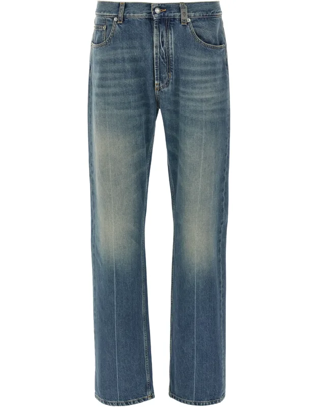 Cotton Straight-leg Jeans