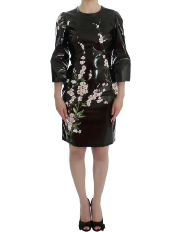 Floral 3-4 Sleeve Sheath Dress