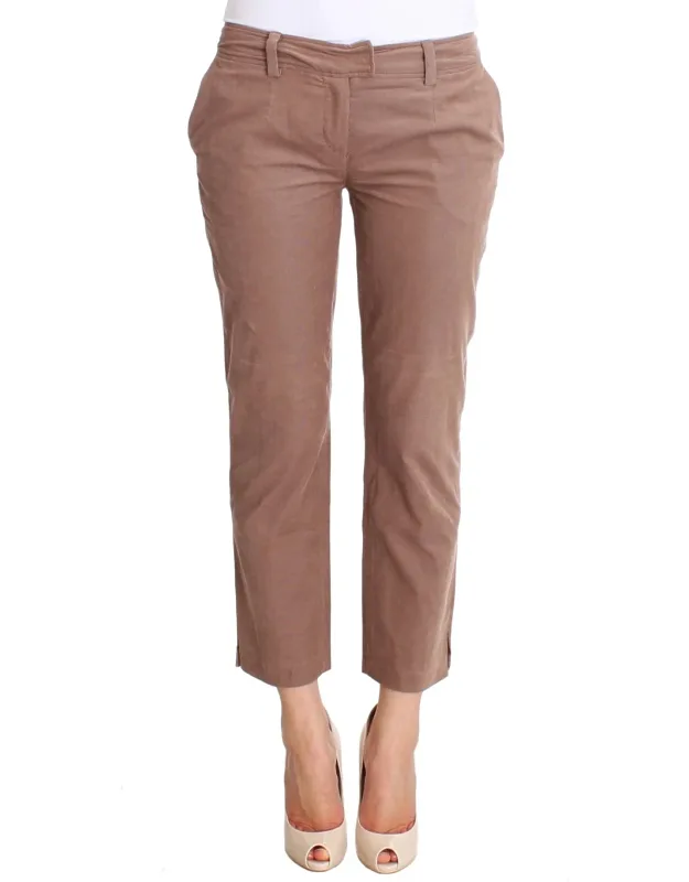 Cropped Corduroy Pants