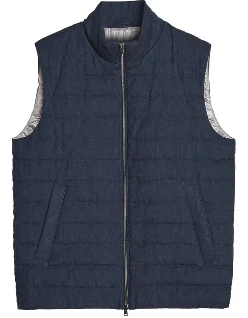 Linen Sleeveless Jacket