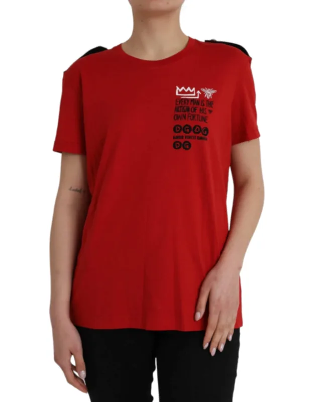 Cotton Graphic Print Crew Neck T-shirt