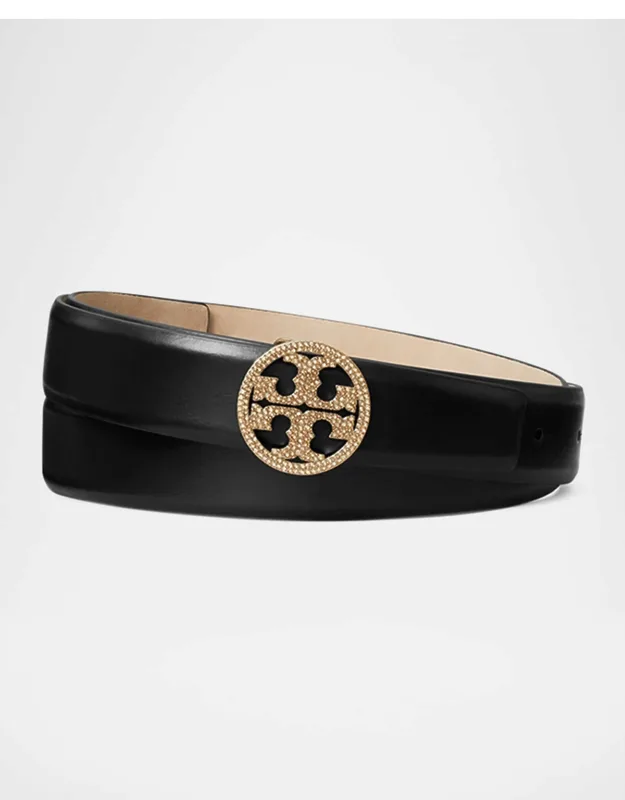 Miller Leather Pave Logo Belt