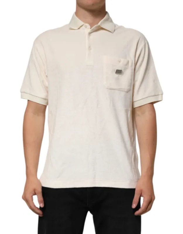 Cotton Terry Logo Pocket Polo T-shirt