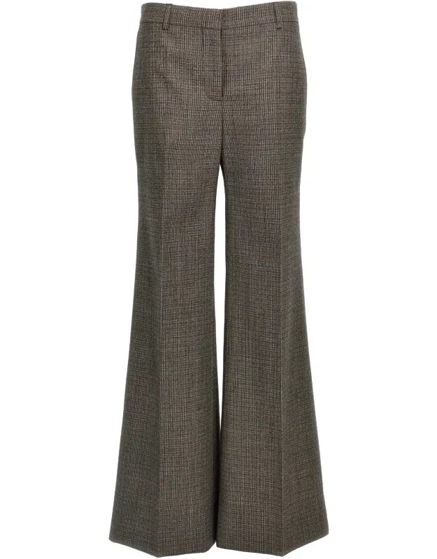Wool Flared Pants