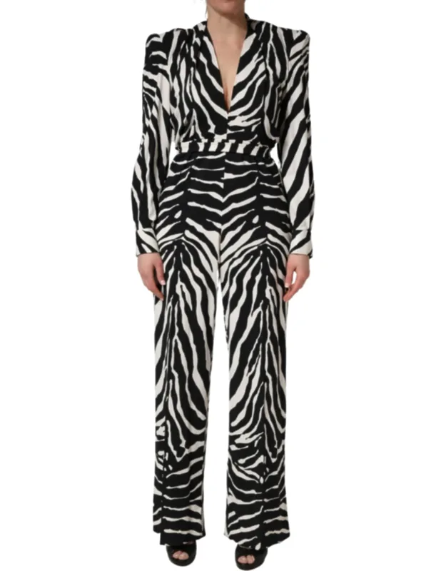 Zebra Pattern Jumpsuit