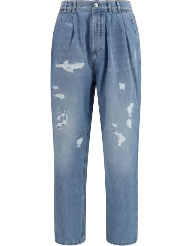 Cotton Straight-leg Jeans
